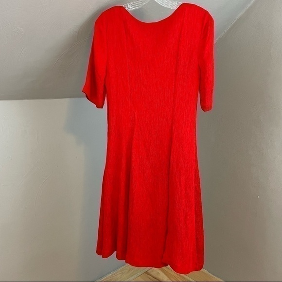 Anthropologie Juliet Red Corseted Lace-Up Fit & Flare Dress Size 8 NWT - Picture 5 of 11